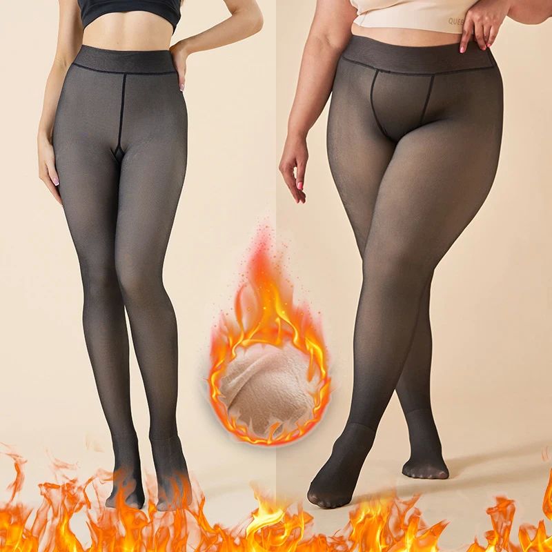 Plus Size Winter Leggings Women Warm Tights Velvet Fleece Pa