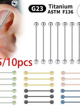 1/10pcs External Internal thread Piercing Jewelry G23 Titani