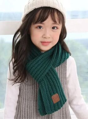 Fashion Warm Kids Scarf Thick Outdoor Neck Warmer Winter Sof