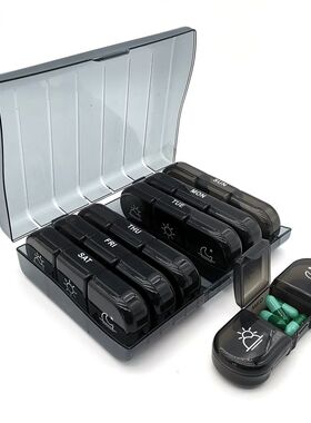 Pill Box 7 days Organizer 21 grids 3 Times One Day Portable