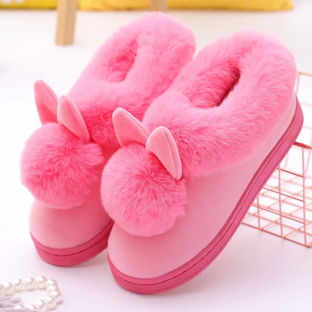Women'S Cotton Slippers Cartoon Plush Women'S Cotton Slipper