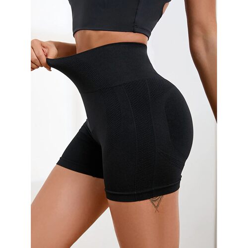 Women Yoga Shorts Fitness Seamless Push Up Trainning Qucik D