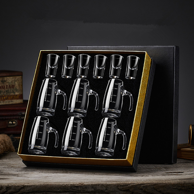 龙雅杰高度白酒杯分酒器礼盒套装