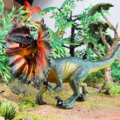 儿童大号双冠龙可动恐龙玩具