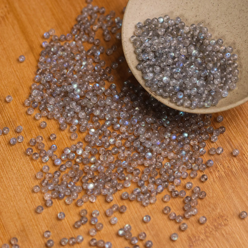 天然水晶7A灰月光散珠