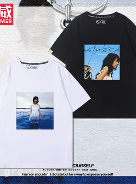 陈绮贞groupies吉他手音乐节周边短袖男女夏季纯棉宽松百搭T恤衫