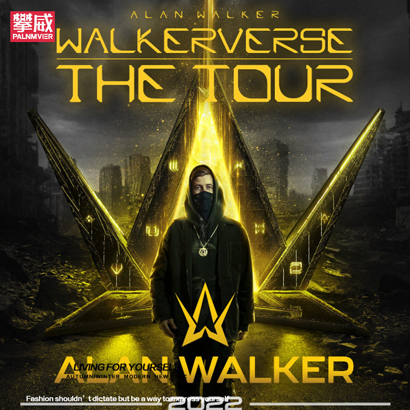 艾伦沃克alanwalker周边连帽上衣服男女秋冬加绒潮流夹克外套