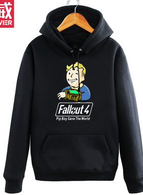 Fallout4 哔哔小子 pipboy Nuka cola 核子可乐连帽卫衣外套衣服