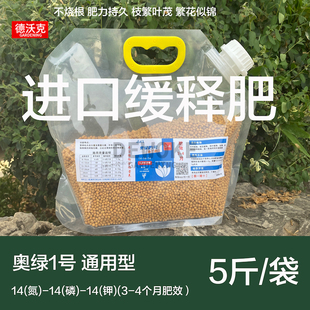 B1通用缓释肥控释肥控释肥草花肥 318S 大包进口5斤奥绿肥1号