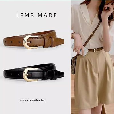 Belt Summer Brown Belt with Fine Matching Western Pants Simp