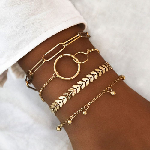 Charm Bracelets for Women Chain Bracelet Beads Pulseras Muje