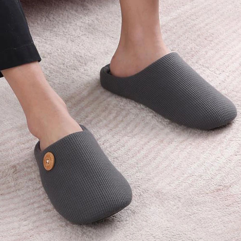 Litfun Warm Cotton Slippers For Women Men Fluffy House Fur S