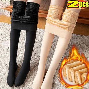1/2pcs Women Thermal Stockings Winter Warm Elastic Slim Flee