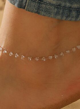 Summer Bohemia Crystal Cubic Zirconia Anklet For Women Girls