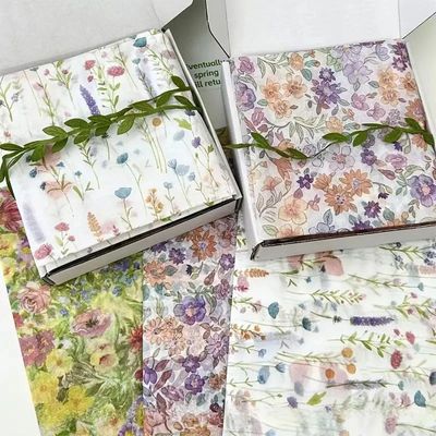 10pcs Tissue Paper Snow Pear Paper Gift Wrapping Paper Flowe