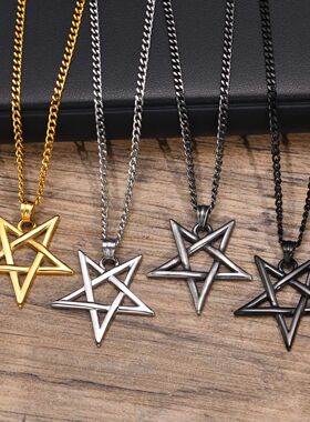 Star of David Necklaces for Men Boys,Waterproof Stainless St