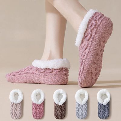 New autumn and winter Legs Warmer sherpa fleece floor socks