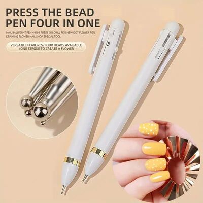 4 in 1 Nail Art Dotting Tools Nail Art Tip Dot Paint Manicur
