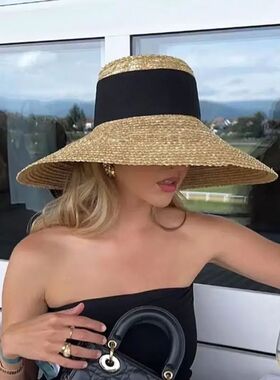 Summer Straw Hat Beach Hat Women's Seaside Sun Hat Vacation
