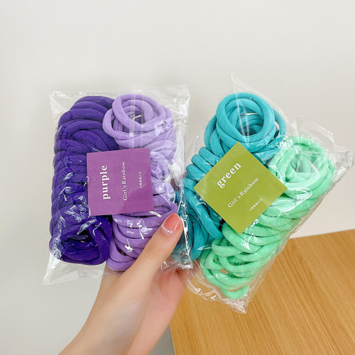 50PCS Women Elastic Hair Band Scrunchie Ponytail Holder Head