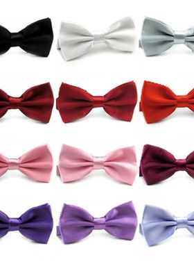 Classic Men Bowtie Boys Grils Children Bow TieSolid Color Gr