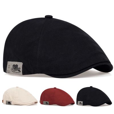 Men Side Letter Sticker Newsboy Caps British Painters Hats S