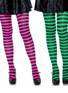 Striped Pantyhose Sweet Cosplay Cotton Long Hosiery Elastic