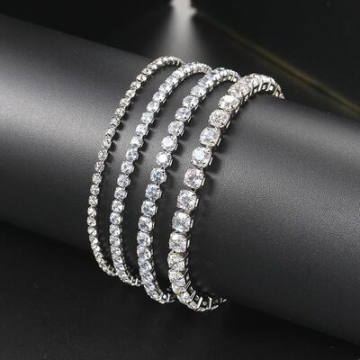 Tennis Bracelet For Women Luxury Colorful Optional 2.5mm CZ