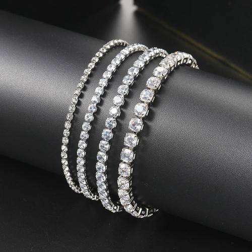 Tennis Bracelet For Women Luxury Colorful Optional 2.5mm CZ