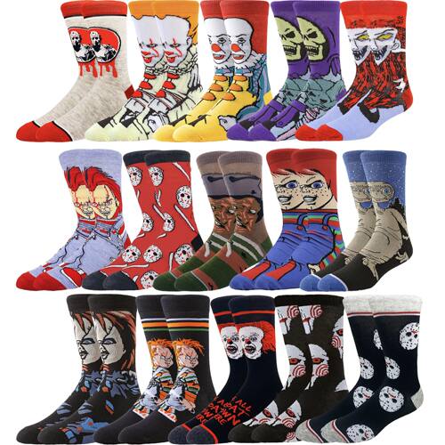 cartoon gamers anime socks men women crew socks Christmas Ha