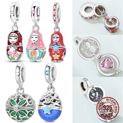 925 Sterling Silver Hot Sale 3D Openable Locket Bracelet Cha