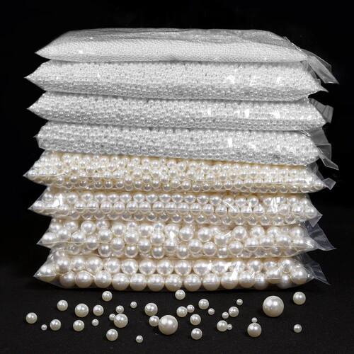 10-1000Pcs/Lot 1-25mm Imitation Pearl Acrylic Beads Without