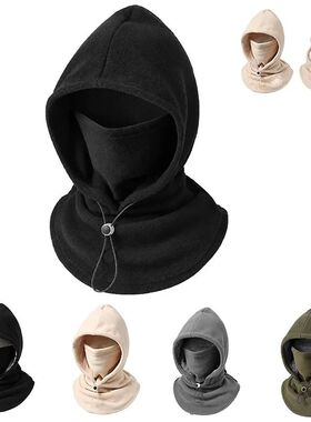 Winter Thermal 3 in 1 Fleece Balaclava Hat Thick Warm Neck F