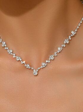 1PC Women's Fashion Geometric Design Necklace Jewelry Suitab