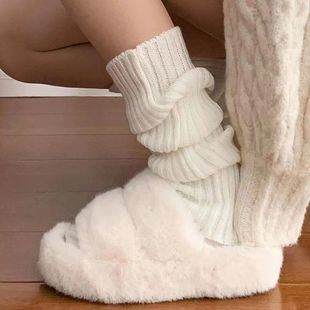 Lolita Leg Warmers Women Long Socks Knitted Warm Foot Cover