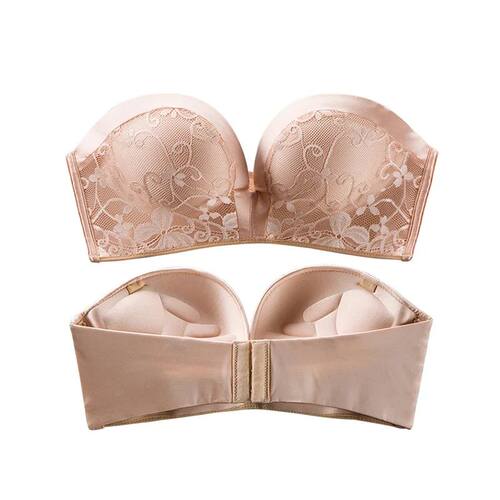 New Sexy Lingerie Set for Women Strapless Push Up Bra Seamle