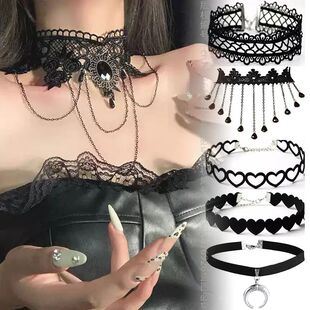Women Col Lace Chain Neck ndy For Necklace Choker Black Girl