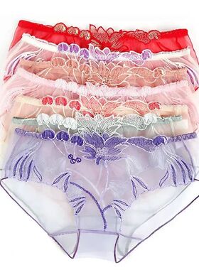 Sexy Transparent Women's Panties Super Thin Breathable Persp