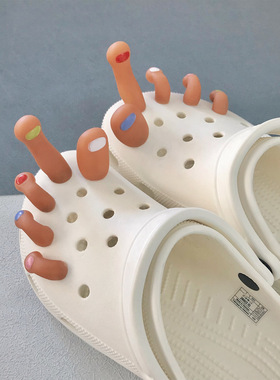 Funny Toes Charms set of 5 for Crocs Comedy Accessories  Rel