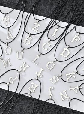 New Stainless Steel A-Z Alphabet Initial Necklace 26 English