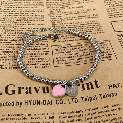 charms heart bracelet for women bangles beads femme gifts fo