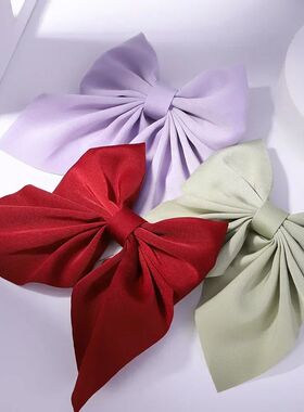Sweet Bows Hairpins Solid Color Bowknot Hair Clips For Girls