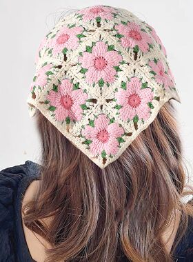 Crochet Turban Hair Scarf Bandana Hair Bands For Women Knitt