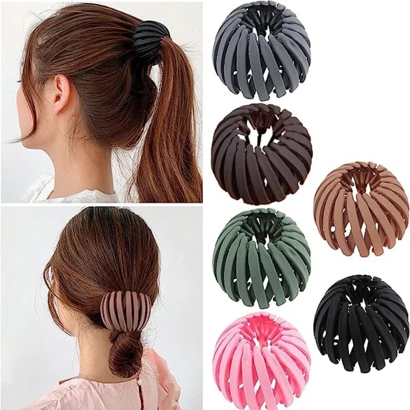 Retractable Ponytail Holder Hairpin Personal Birds Nest Shap