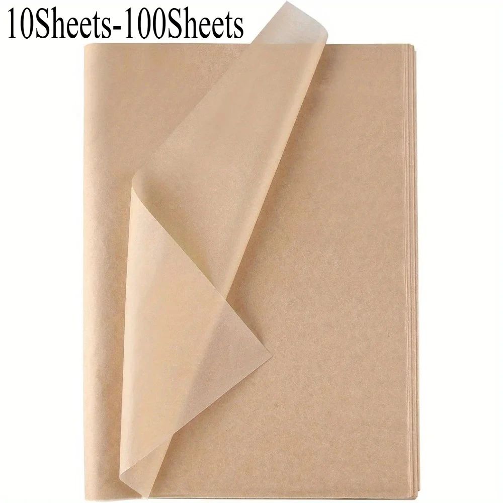 10-100 Sheets Brown Tissue Paper for Packaging Gift Wrapping