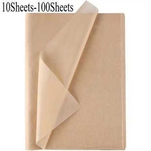10-100 Sheets Brown Tissue Paper for Packaging Gift Wrapping