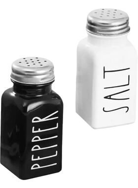 Glass Bottles Salt Pepper Shaker Condiment Storage Container