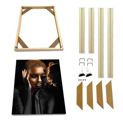 Wooden Pictures Frame For Wall Canvas Frame Diamond Painting