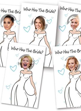 Temubridal Shower Game Card Wedding Party Scratch Card Who I