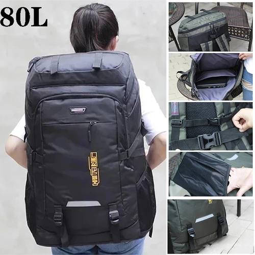 80L 50L Men's Outdoor Backpack Climbing Travel Rucksack Spor
